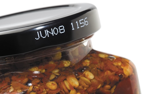 Jar of preserved peppers with JUN08 1156 date code.