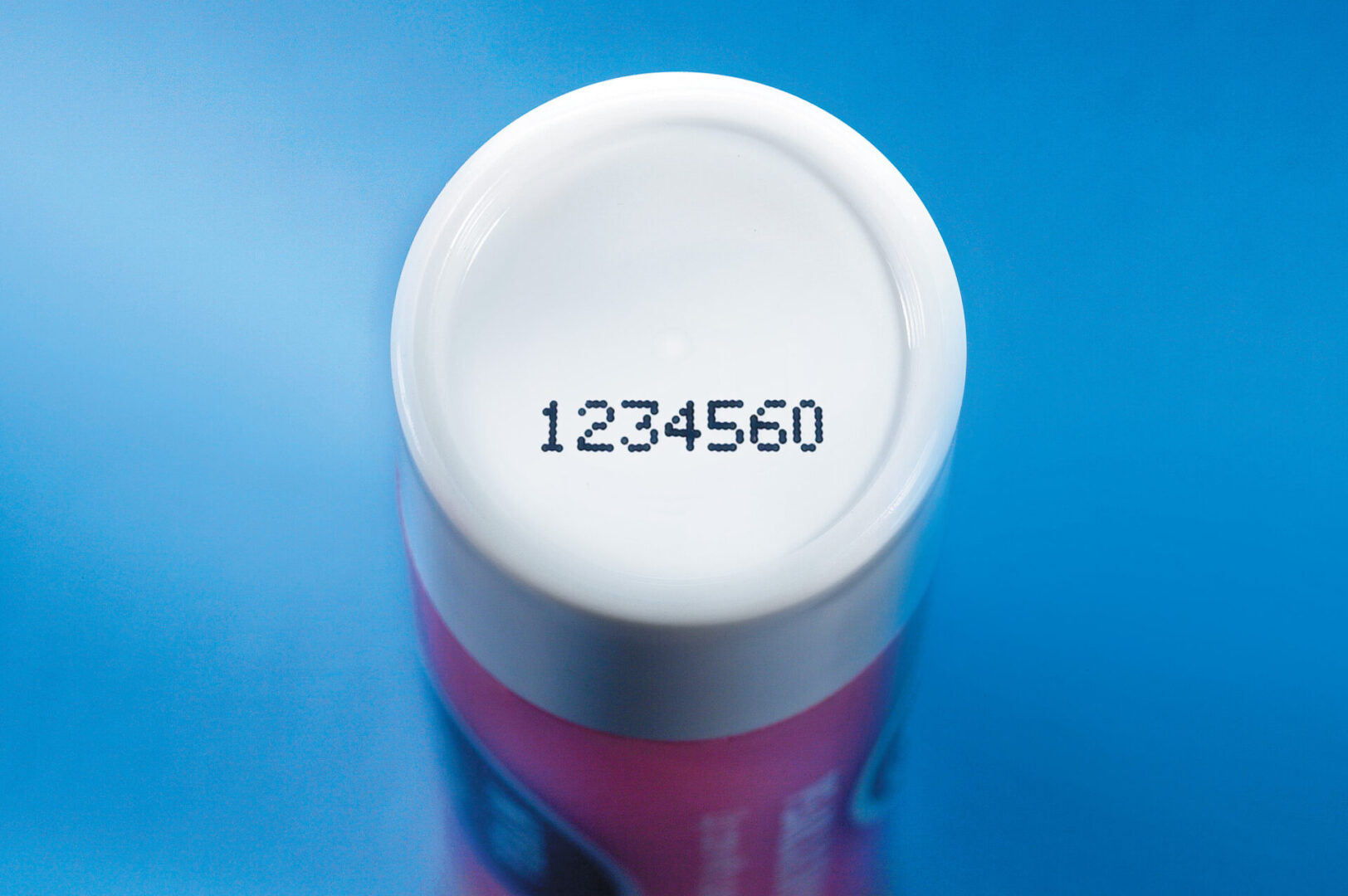 White container with code 1234560.
