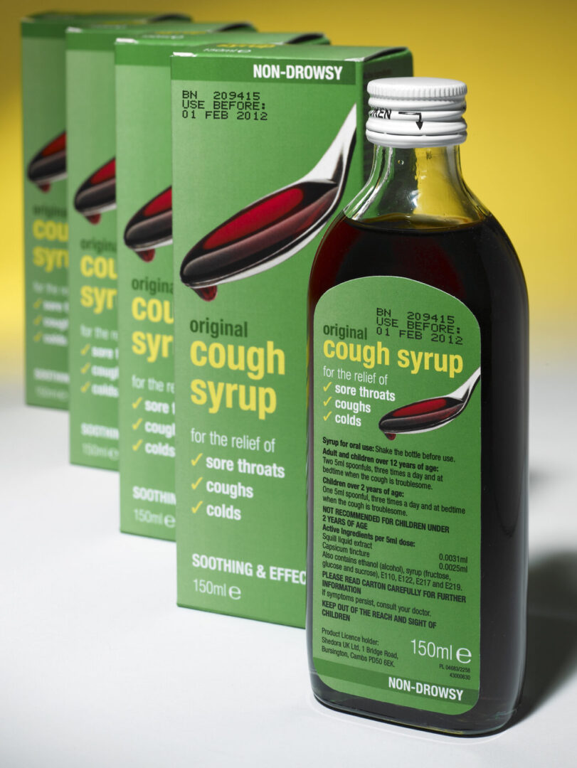 Original cough syrup for sore throats, coughs, colds.